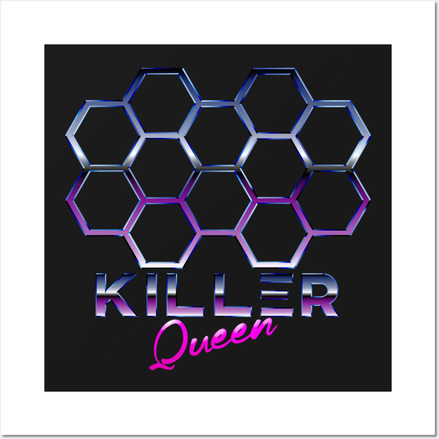 KQ Outrun hex only Wall Art by EliWhitney1985